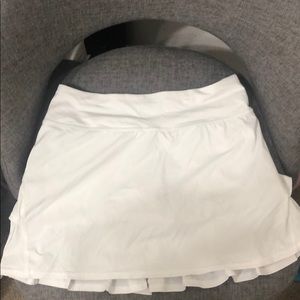 White Lululemon Tennis Skirt